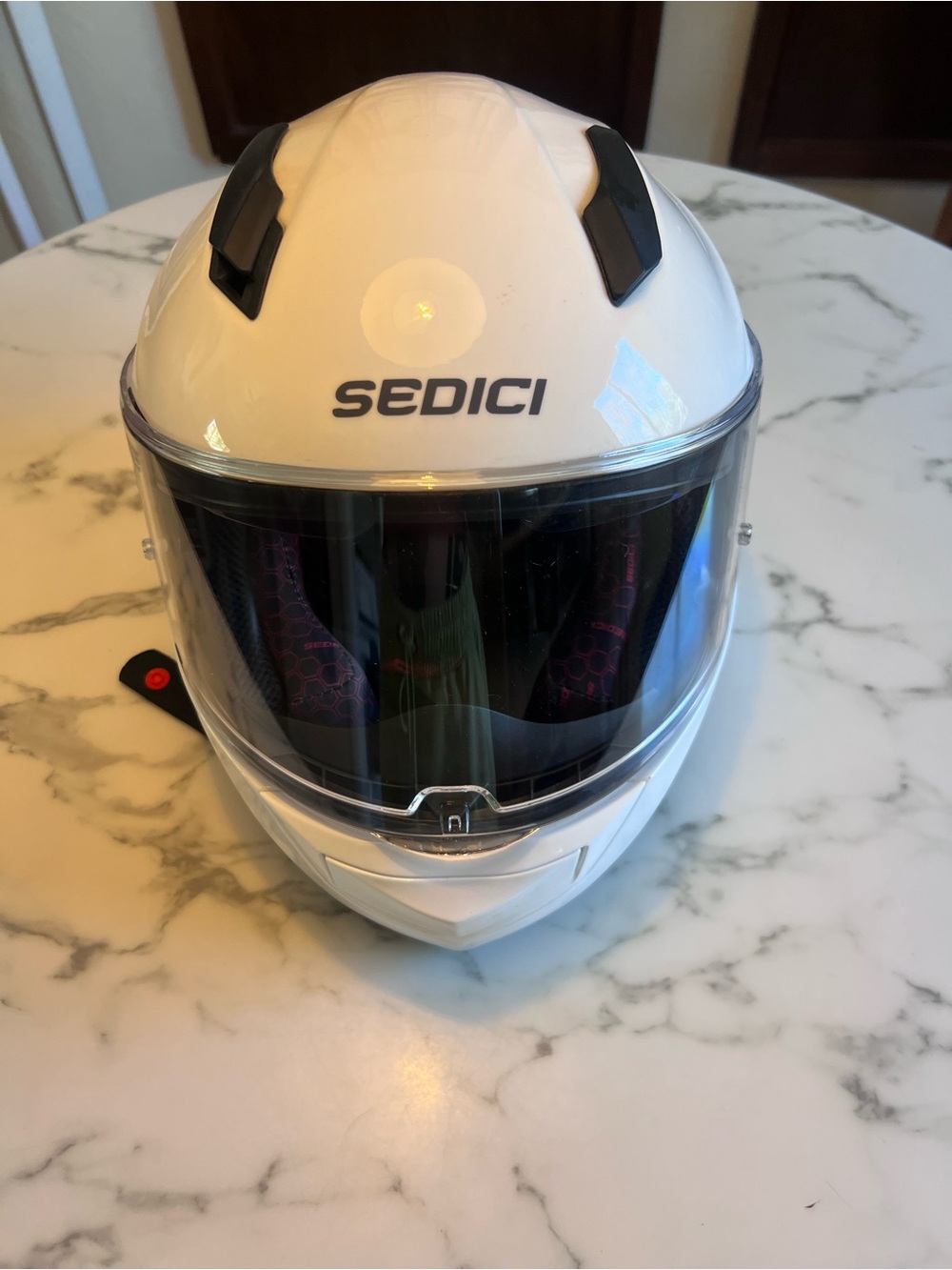 Sedici White Full-Face Motorcycle Helmet